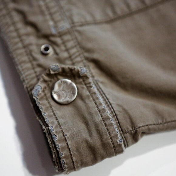 XRAY Vintage Y2K Jeans Men's Collared Full Zip Jacket Size - Green - L - Picture 10 of 11